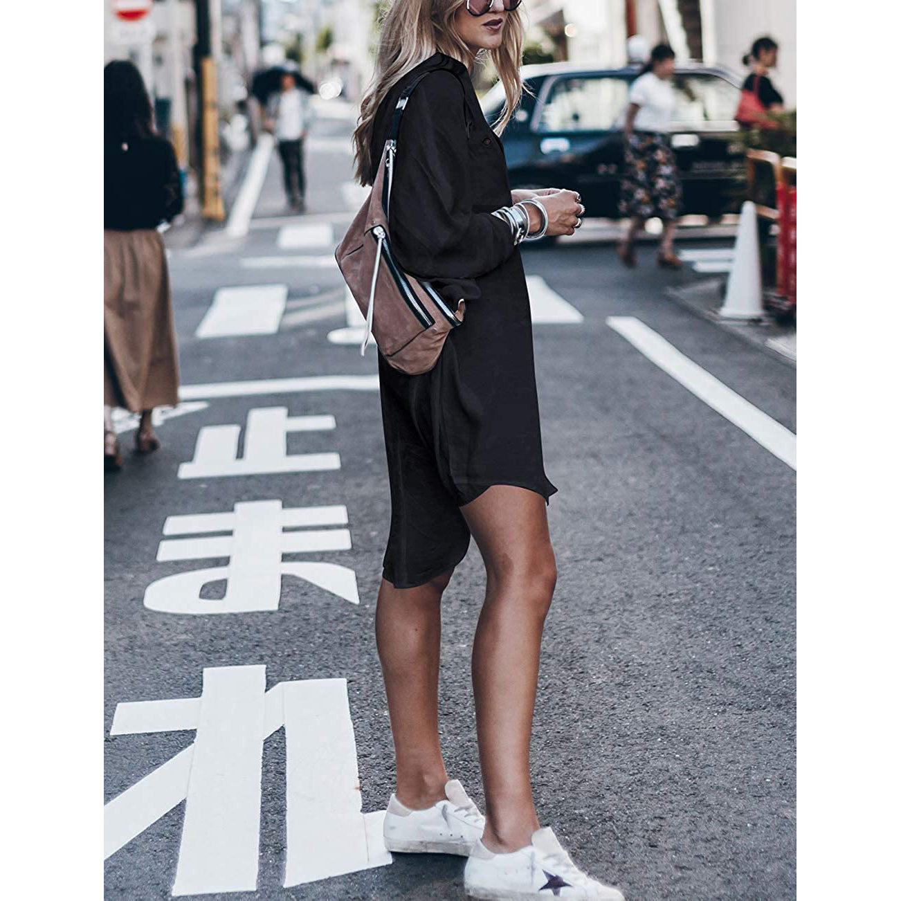 Women Loose Long Sleeve Swimsuit Cover Ups Button Down Beach Shirt